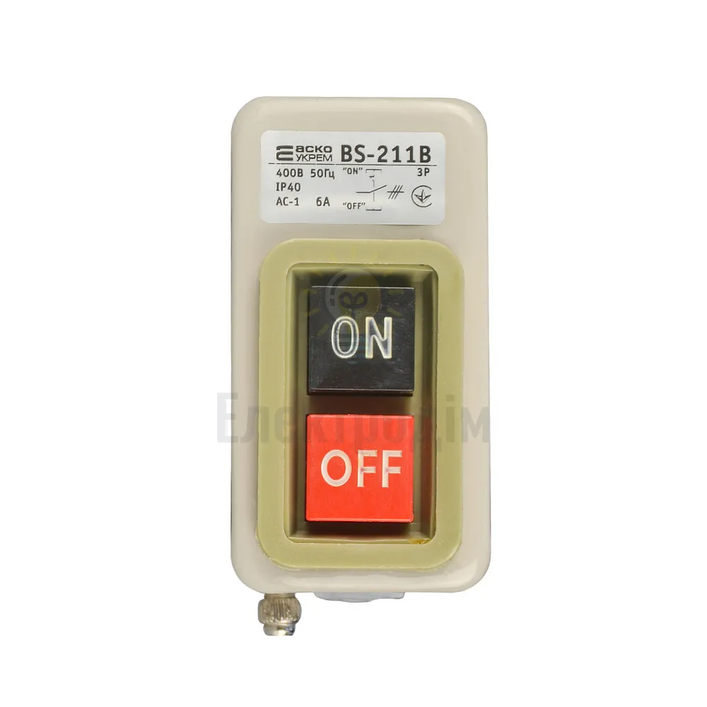 BS-211B Кнопковий виикач-розєднувач 6A A0140020209 