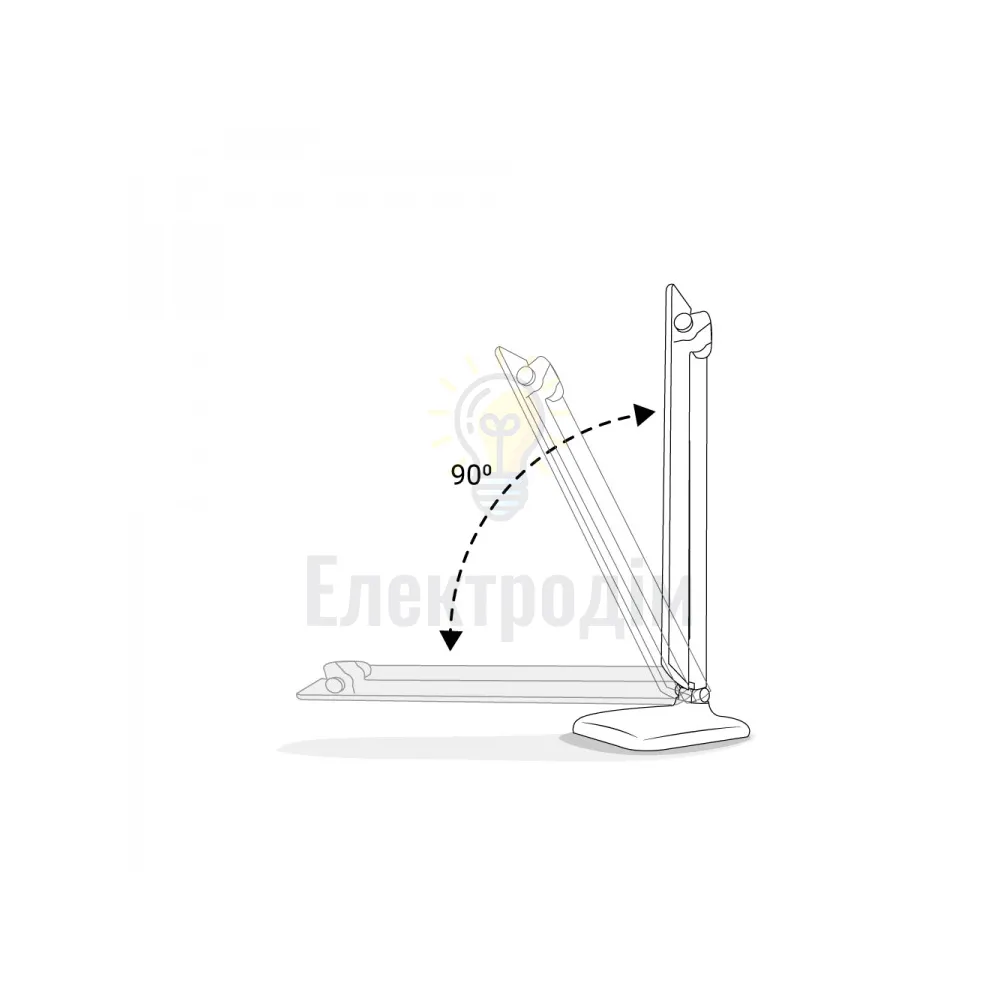 DE1725ARD настільний світильник рожевий 9W 6500К 500 LM (36*15*15cm) IP20 01956  - фото 3