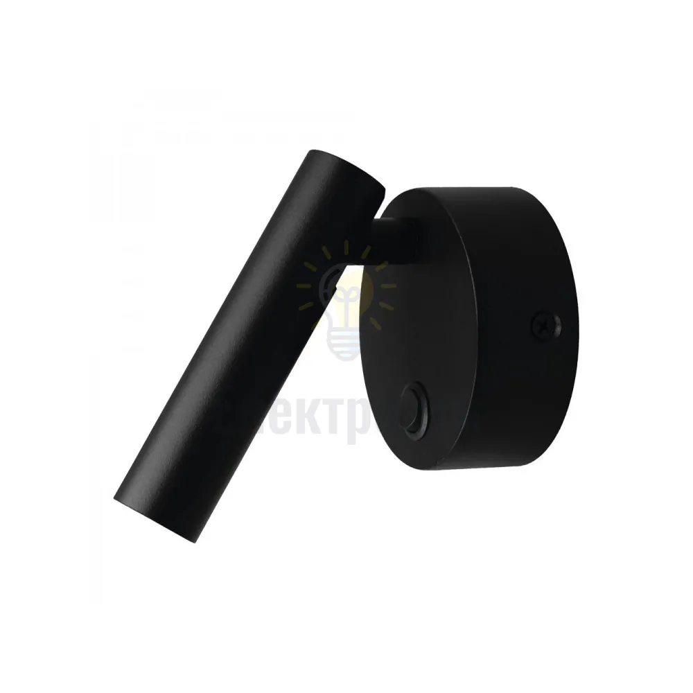AL8160ARD 230V 3W, чорний 175LM 4000К 100*80*70mm IP20 80986  - фото 1