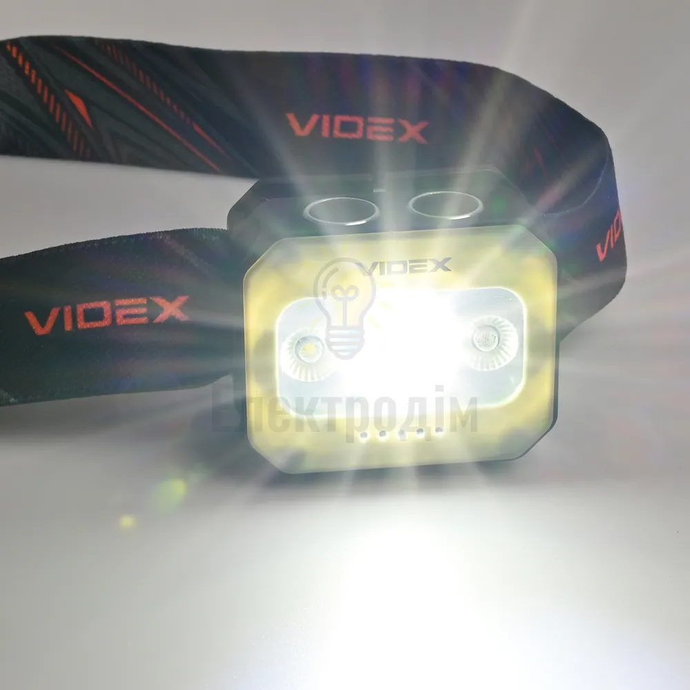 Налобний світлодіодний ліхтарик VIDEX VLF-H086 400Lm 3000K/5000K/RED (20шт/ящ) VLF-H086  - фото 10
