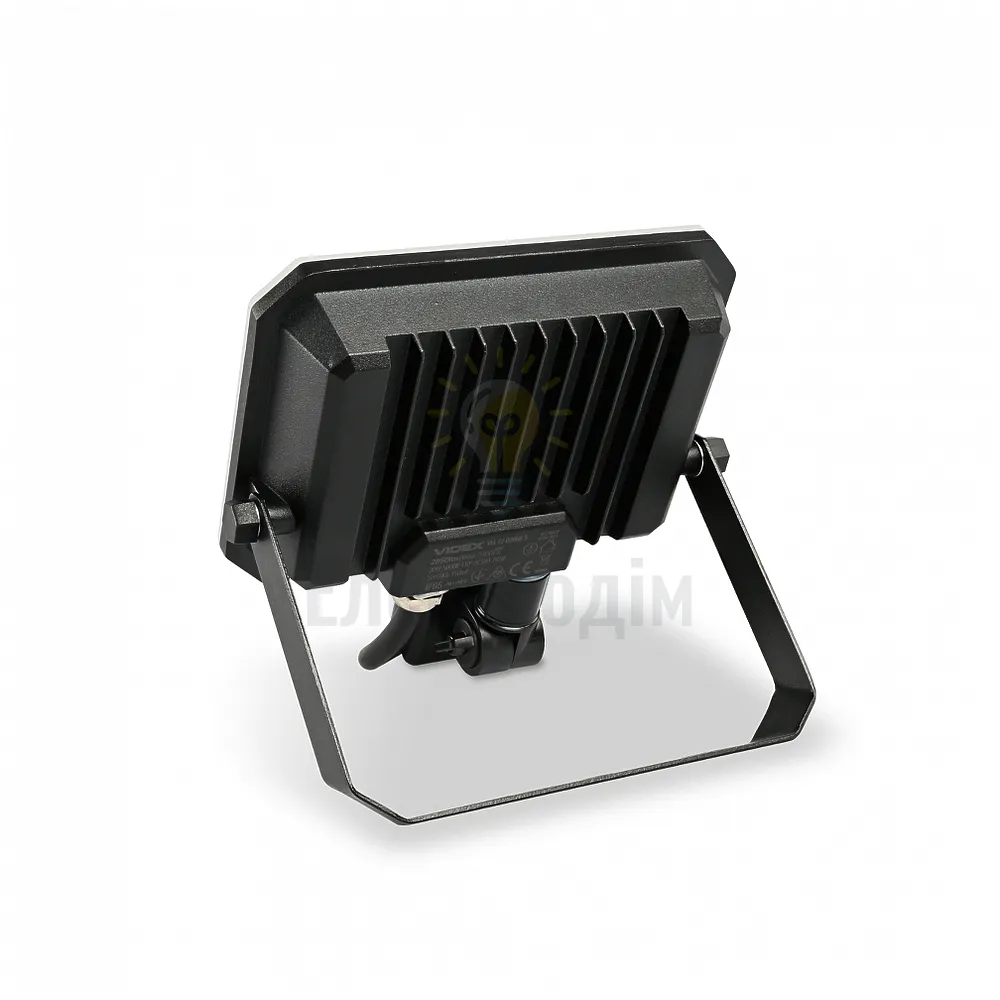 Д/р LED прожектор 30W 5000K 220V з датчиком руху чорний VIDEX VLE-F3-0305B-S  - фото 2
