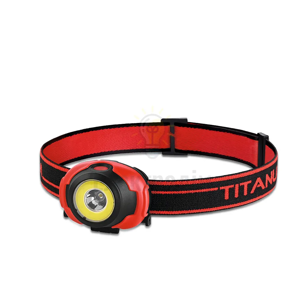 Ліхтарик LED налобний 100Lm 6500К 3*AAA червоний/чорний TLF-H02 TLF-H02  - фото 1