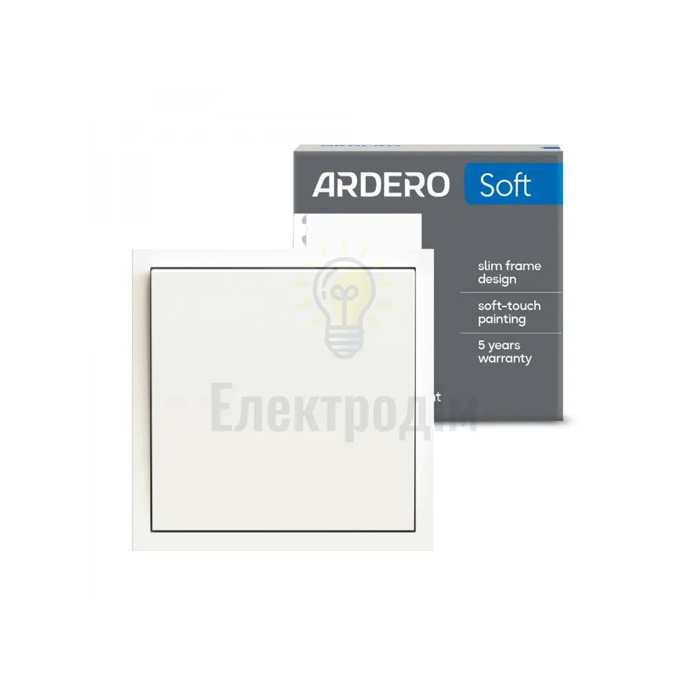EV111V-W вимикач 1-кл., механізм білий 10А Soft 80707  - фото 5