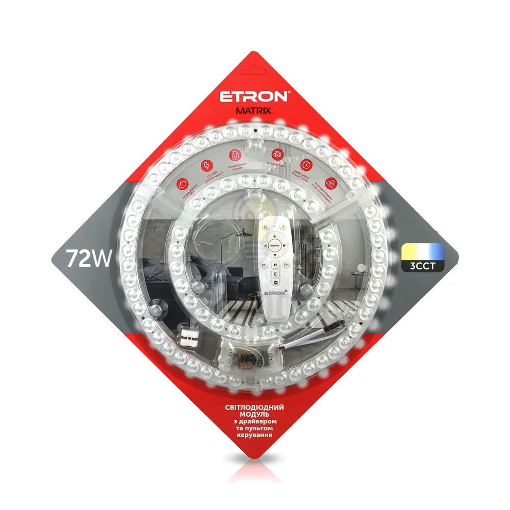Рем комплект Світлодіодний модуль ETRON 1-EMP-284 72W Matrix SMART з пультом 1-EMP-284 