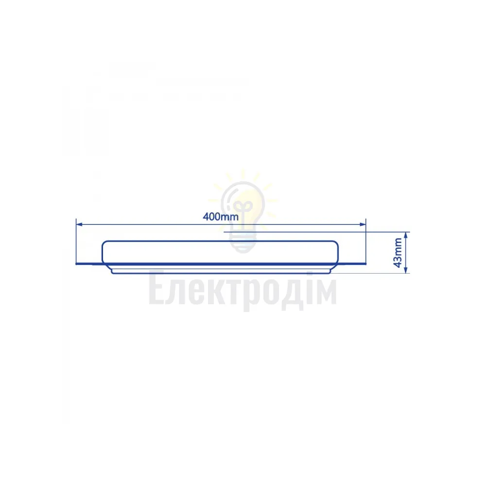 AL6090 60W трикутник, 3840Lm 3000K-6000K 400*400*37mm TRIANGLE 40279  - фото 2