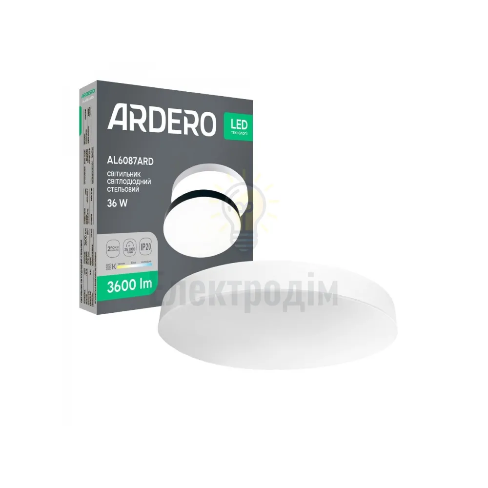 AL6087ARD 36W коло білий 3600Lm 3000/4000/6500K 400*42mm TREND 80637 