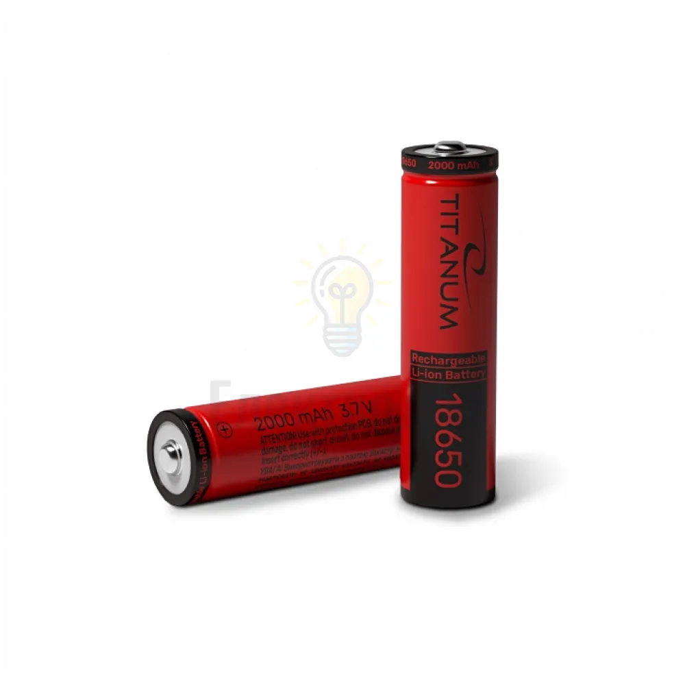 Акумулятор літій-іонний 18650 (без захисту) 2000mAh bulk/1шт T-18650/2000/1B 