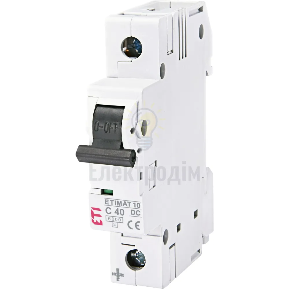Авт. вимикач ETIMAT 10 DC 1p C 40A (6 kA) 2137720 