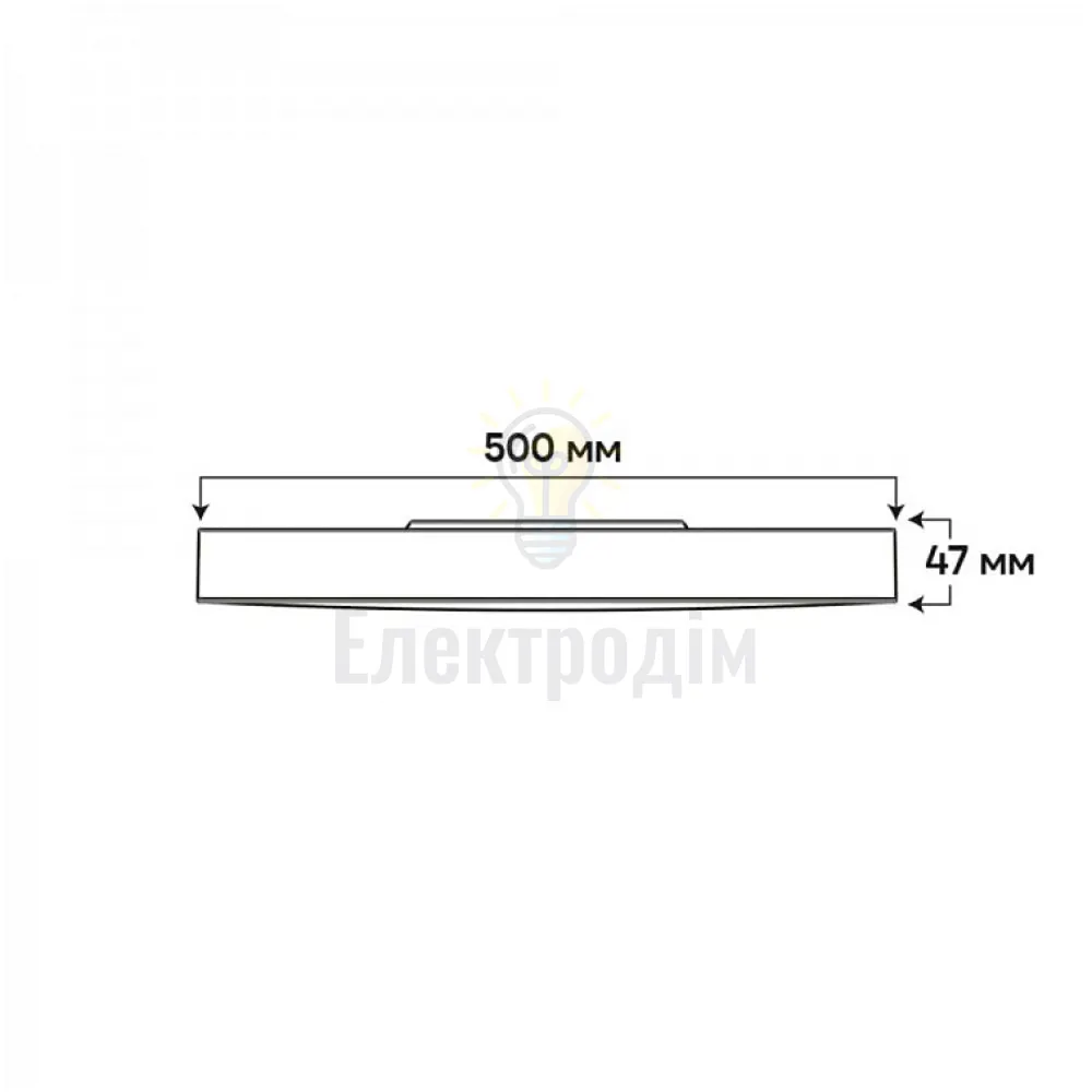 AL6087ARD 48W коло чорний 4800Lm 3000/4000/6500K 500*42mm TREND 80640  - фото 4