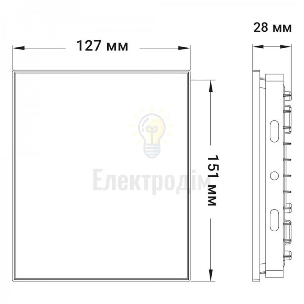 LL-5050 50W 4000Lm 6500K (151*127*28мм) чорний IP65 LC 80482  - фото 1