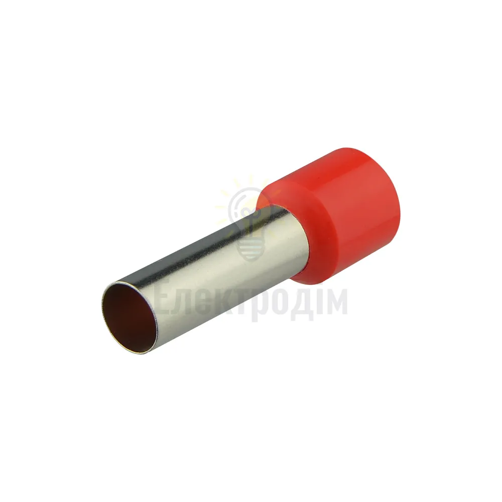 Наконечник трубчастий АСКО НТ 35,0-25 червоні (100 шт.) A0060010038 