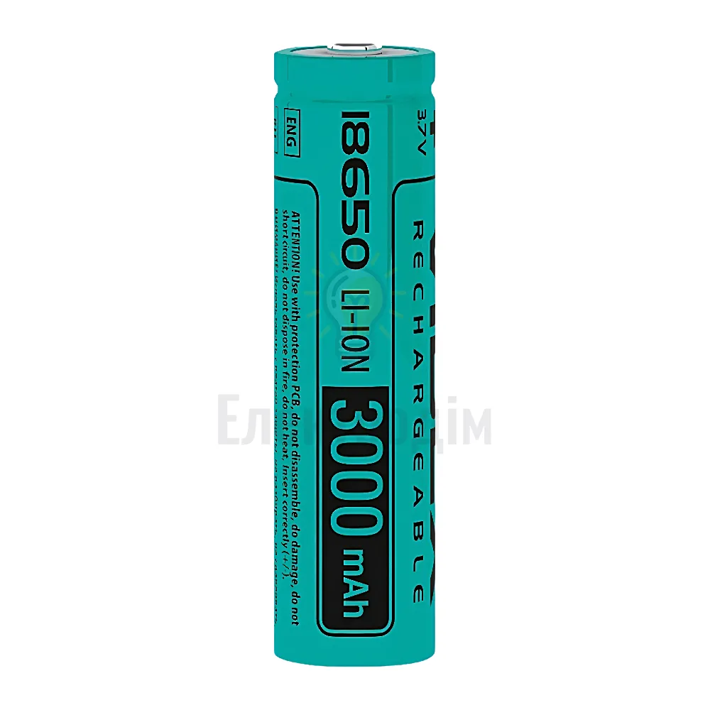 Акумулятор Videx літій-іонний 18650(без захисту) 3000mAh bulk1шт 18650/3000/1B 
