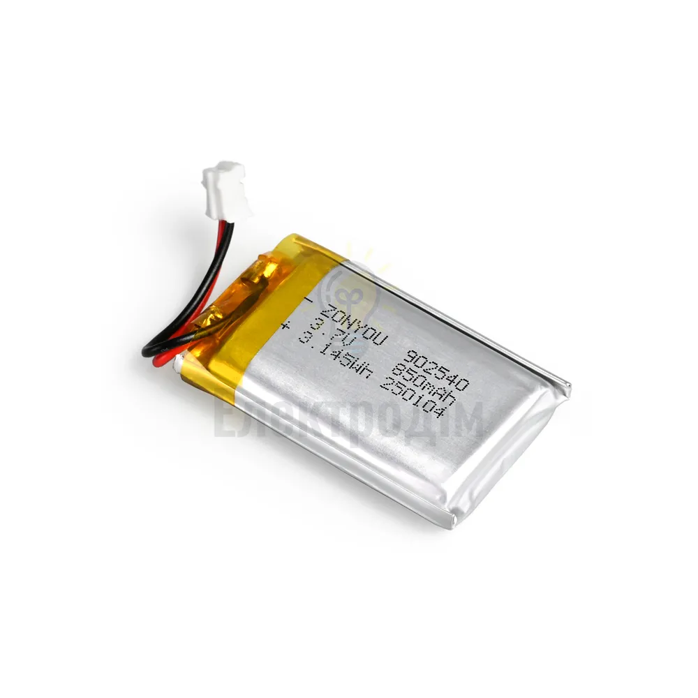 Акумулятор B902540 Li-pol 850mAh Videx VLF-B902540-85  - фото 4