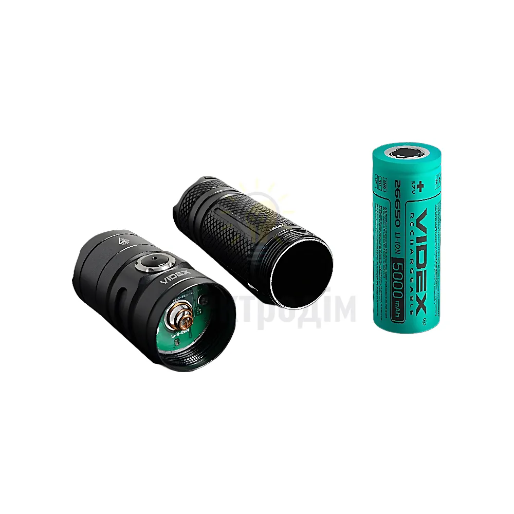 Портативный светодиодный фонарик VIDEX  4000Lm 5000K VLF-A355C  - фото 3