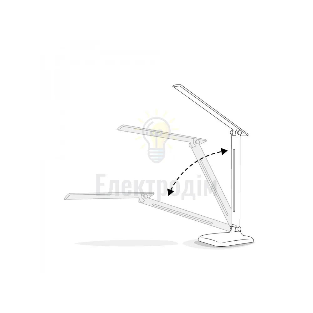 DE1725ARD настільний світильник блакитний 9W 6500К 500 LM (36*15*15cm) IP20 01957  - фото 3