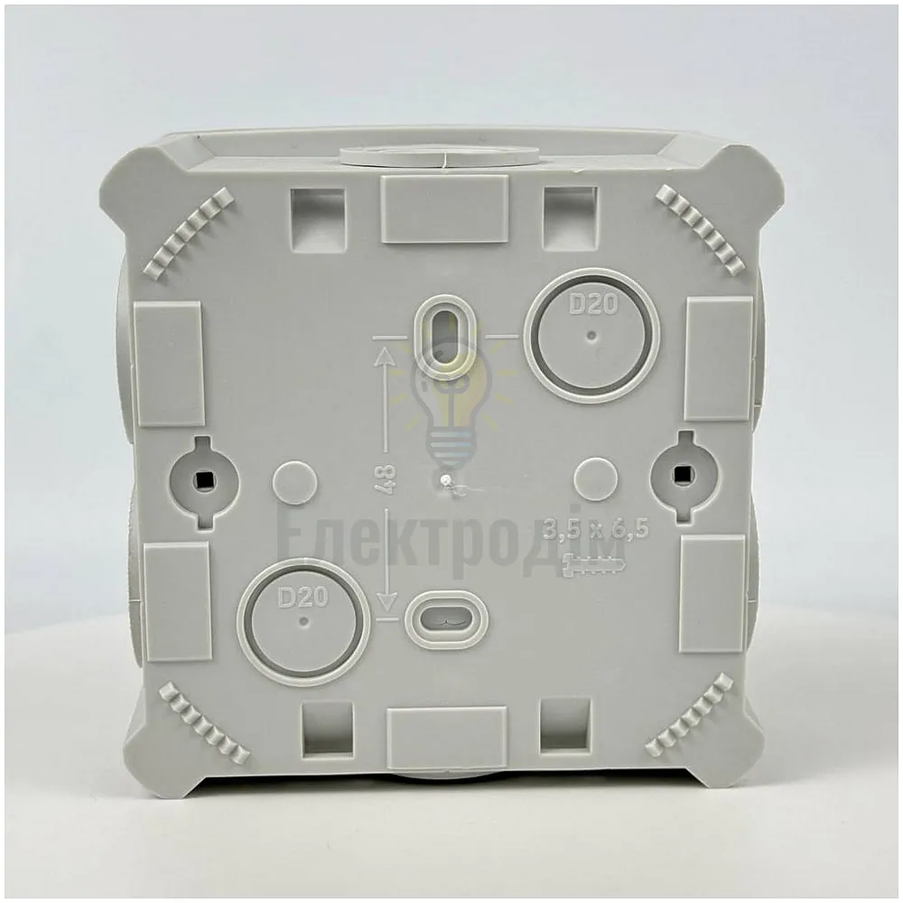 Коробка розподільча СКІМ 114х114х54 (K115) сіра В1102008  - фото 7