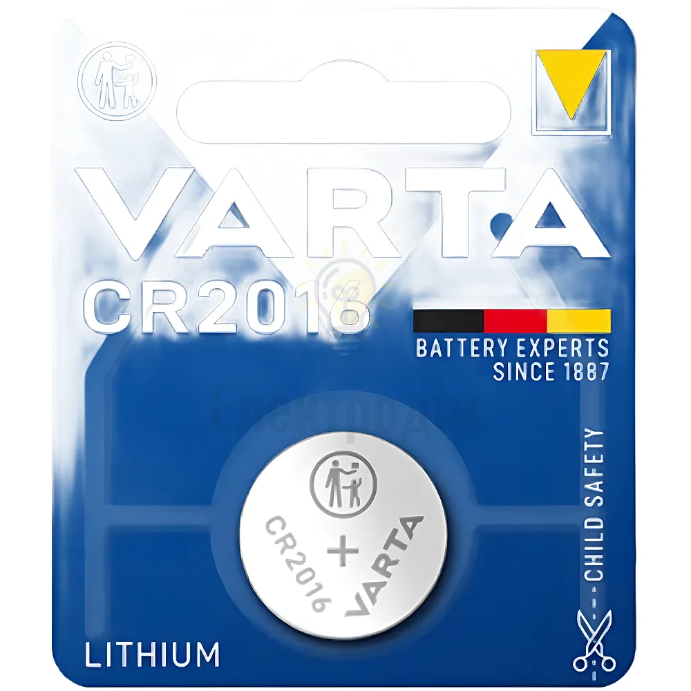 Батарейка VARTA CR 2016 (блистер-1 шт.) 6016101401 