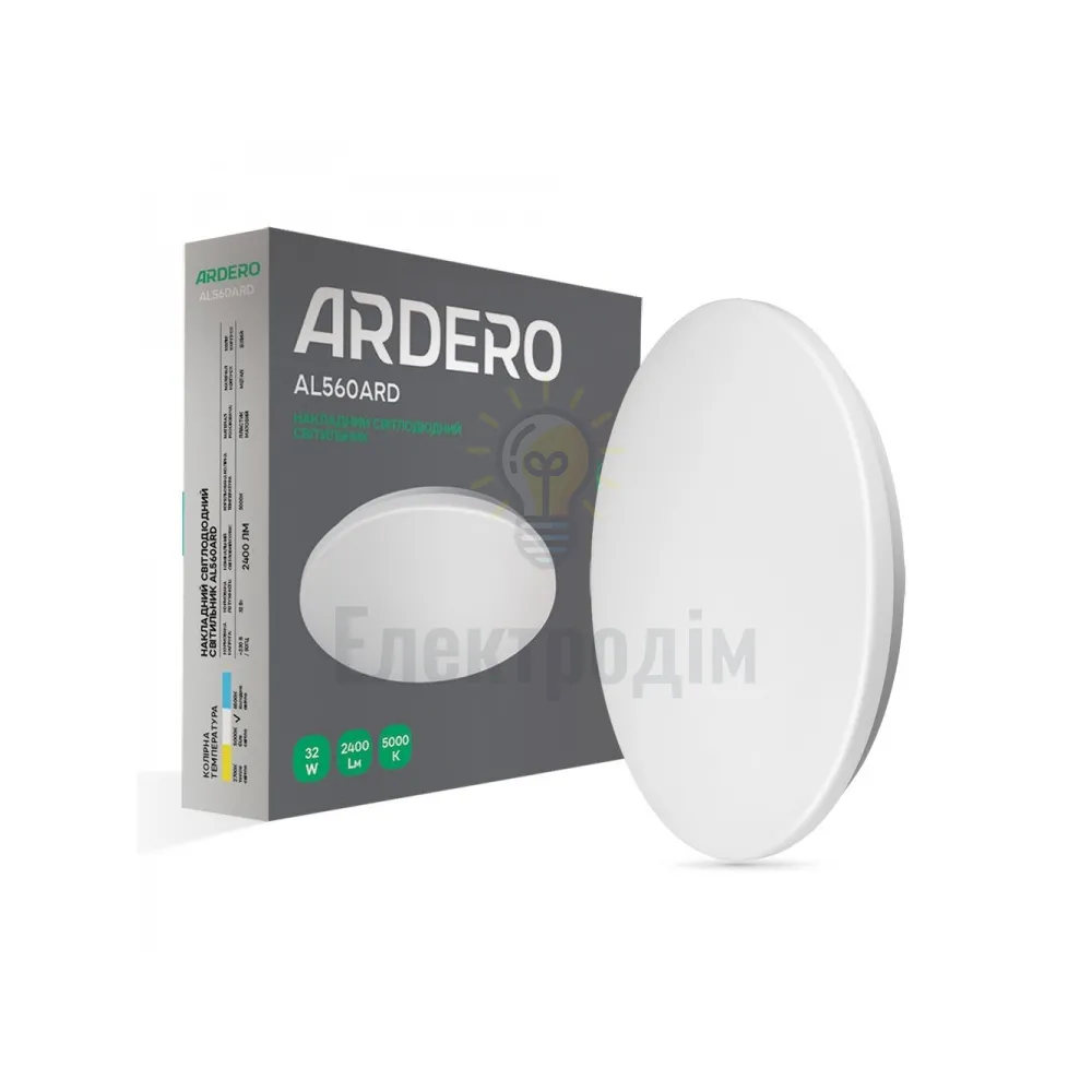 AL560ARD 32W коло накладний матовий 2400Lm 5000K 385*55mm 80137 