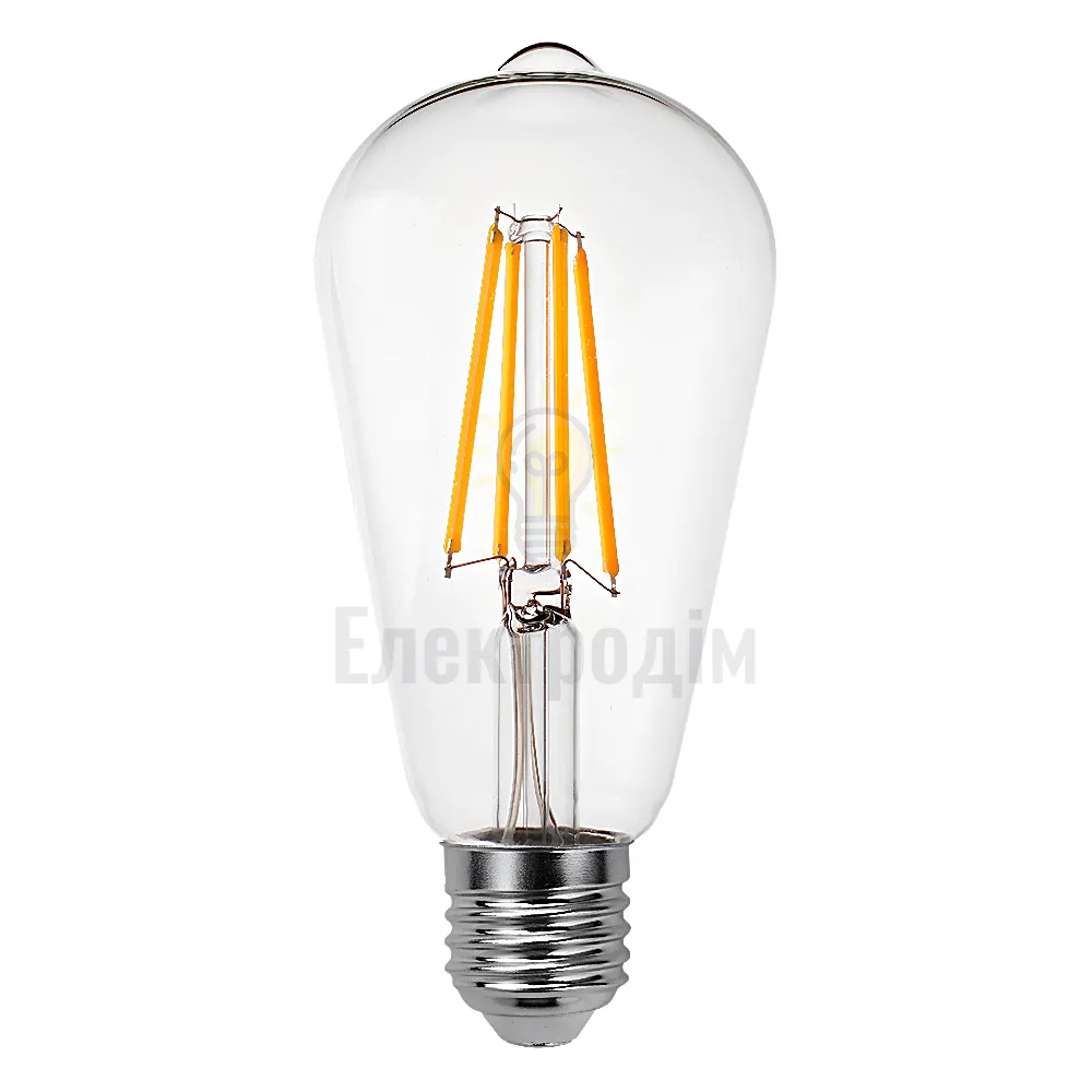 LED лампа VELMAX V-Filament-ST64, 8W, E27, 4100K, 800Lm 21-43-32 