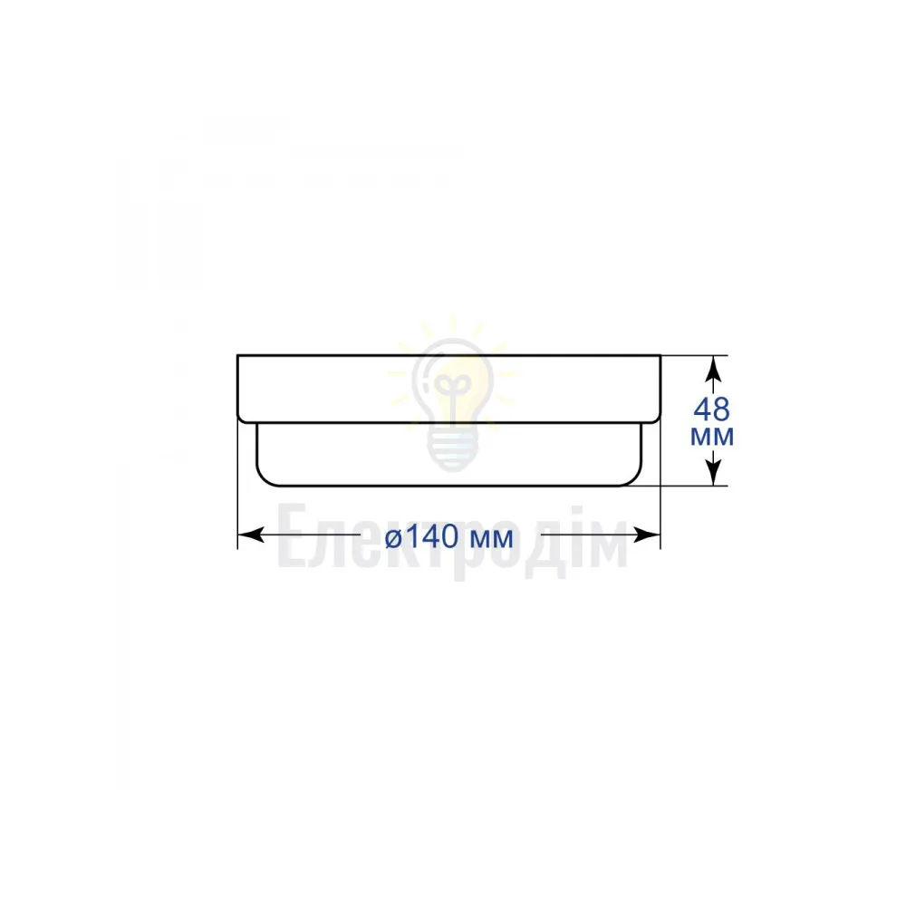 Світильник AL3009-RМS з мыкрофильовим датчиком 230V 12W 6500К IP65 круглий 40207  - фото 1