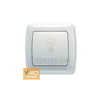 Вимикач Vi-Ko CARMEN білий 1-а 90561001 — купити в Електродім