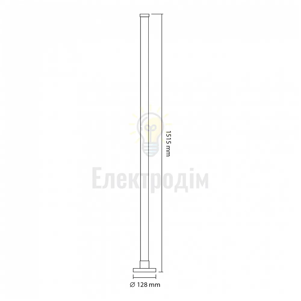 LED лампа підлогова VIDEX TF20 RGB 10W TF20 10W  - фото 7