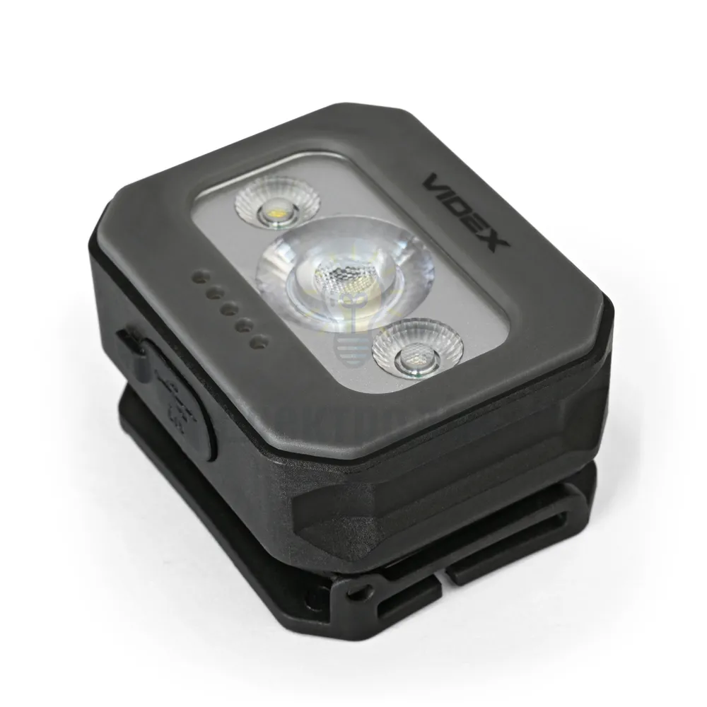 Налобний світлодіодний ліхтарик VIDEX VLF-H086 400Lm 3000K/5000K/RED (20шт/ящ) VLF-H086  - фото 4