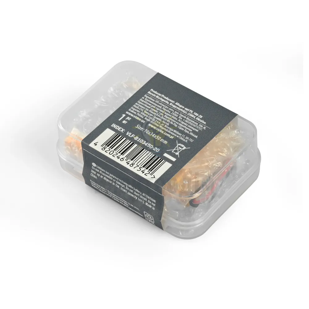 Акумулятор VIDEX Li-pol B103450 2000mAh 1pcs (60/120) VLF-B103450-20  - фото 2