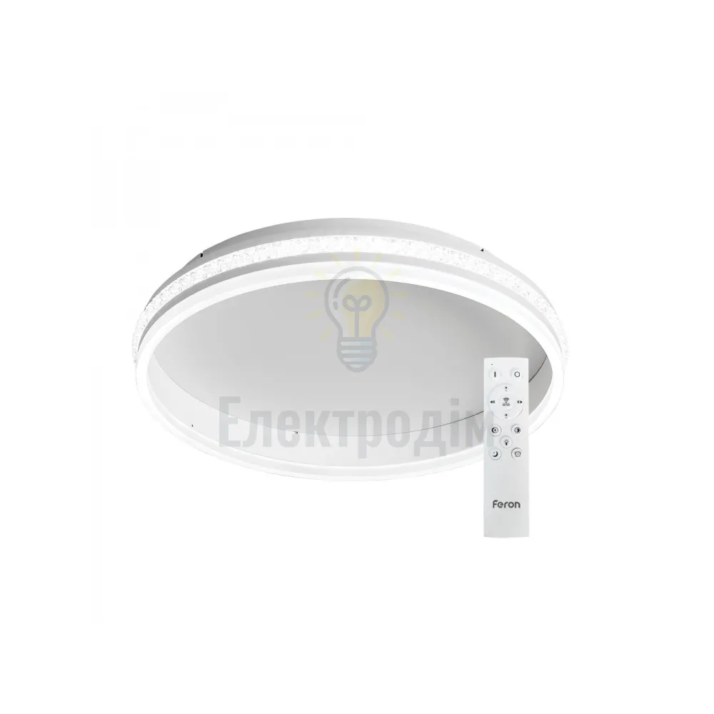 AL6600 70W круг, білий 4550Lm 2700K-6500K 400*400*80mm SHINE 40282  - фото 2