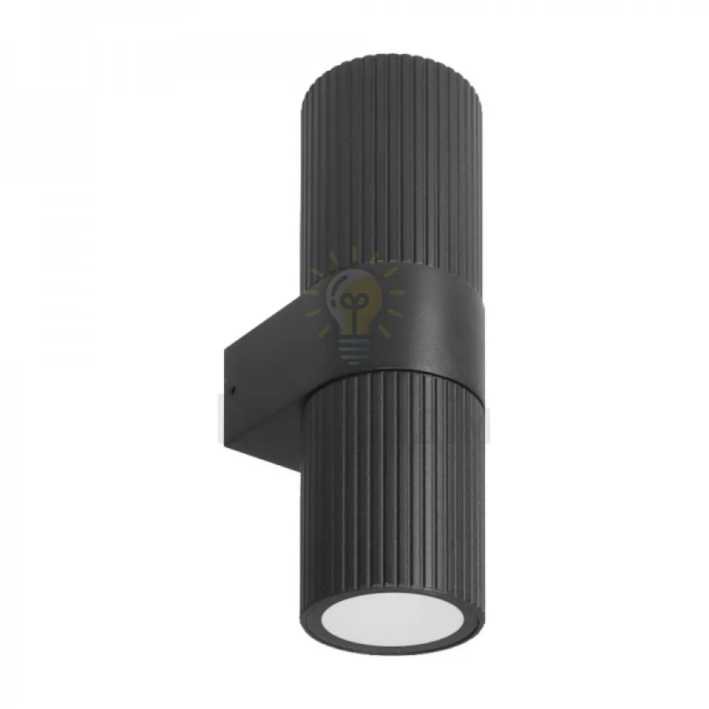 DH0149ARD 230V без лампи 2*GU10, чорний 55*75*200mm IP54 KAMO 80889 