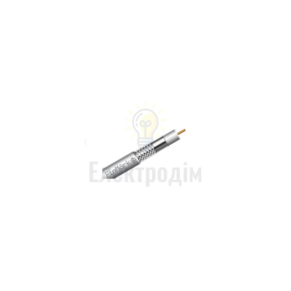 Кабель телевізійний Финмарк RG-6 Білий 100м 