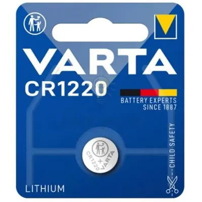 Батарейка VARTA CR 1220 (блістер-1 шт.) 6220101401 — купити в Електродім