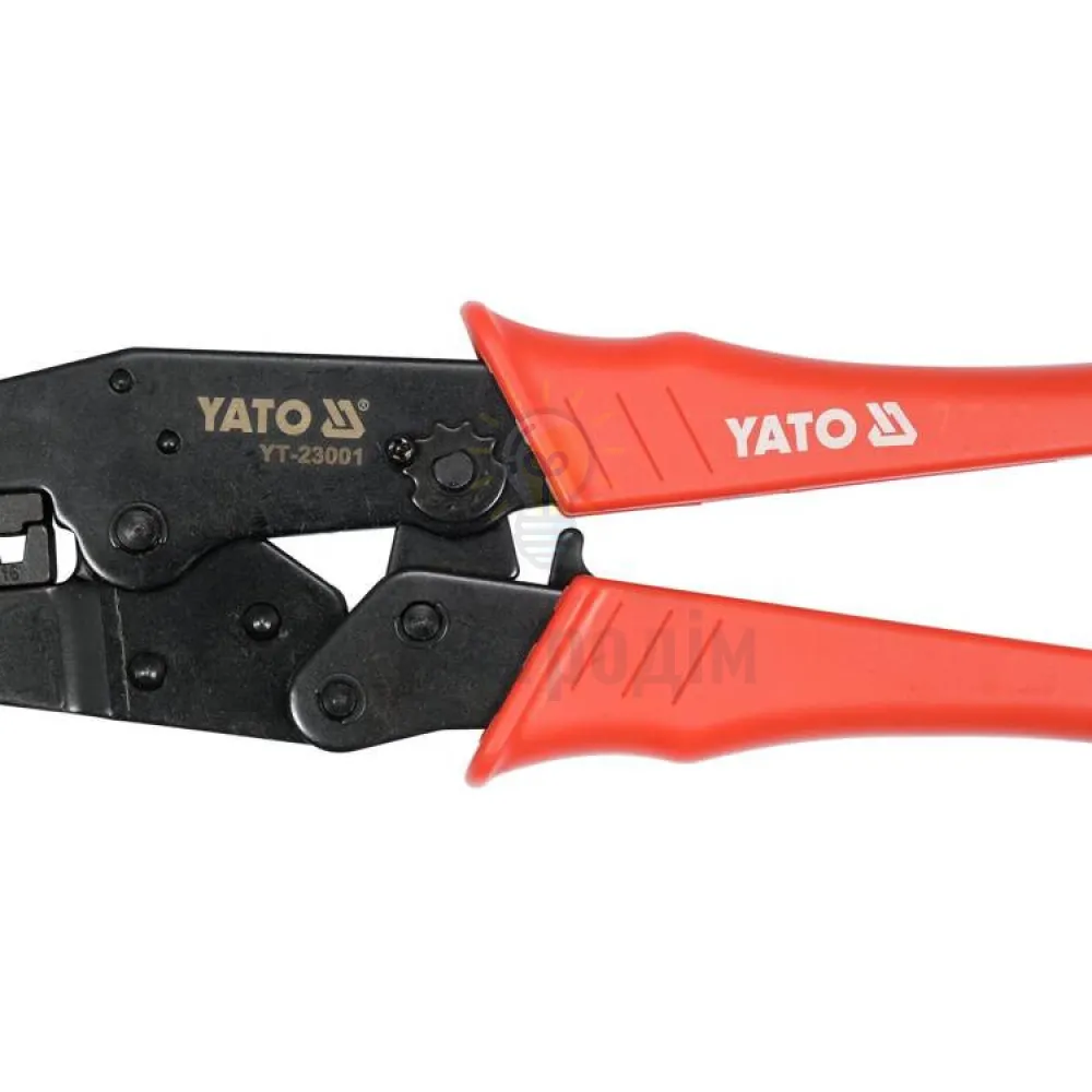 Кліщі для затискання втулкових наконечників провідників YATO S= 6, 10, 16 мм², l= 220 мм [10/30] YT-23001  - фото 2