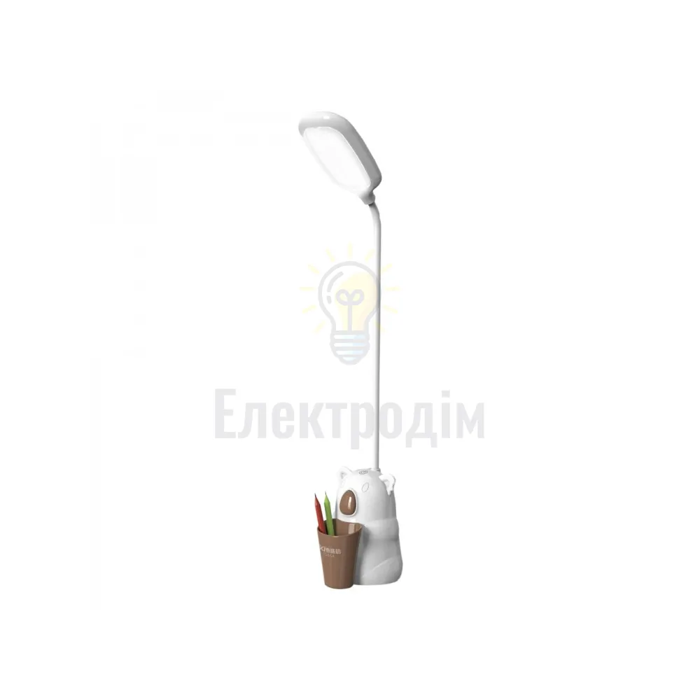 TGX-L4 настільний акум. світильник 4W 250Lm 4000K, 1200mA, USB (1,2м), 3 рівня яскр.,зелений/рожевий 97902  - фото 1