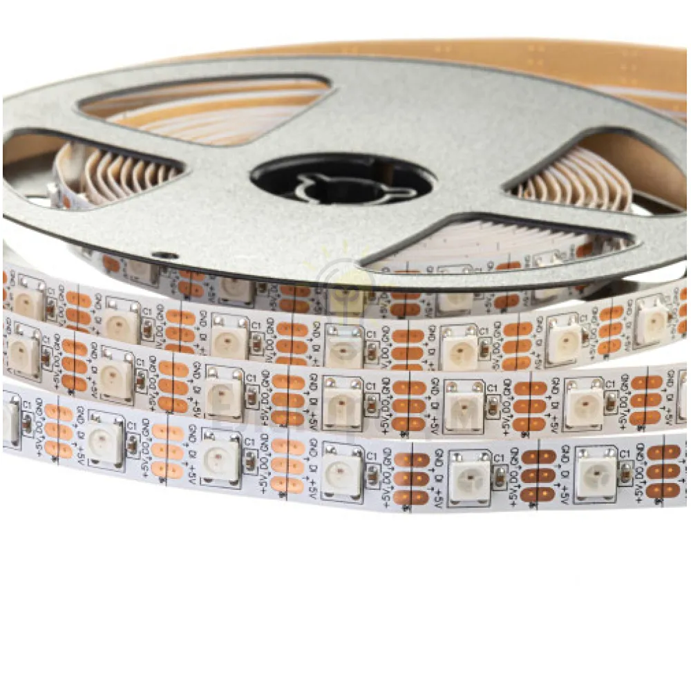 5 В Світлодіодна стрічка адресна AVT smd5050 WS2812B 60LED/м IP20 1017957  - фото 2