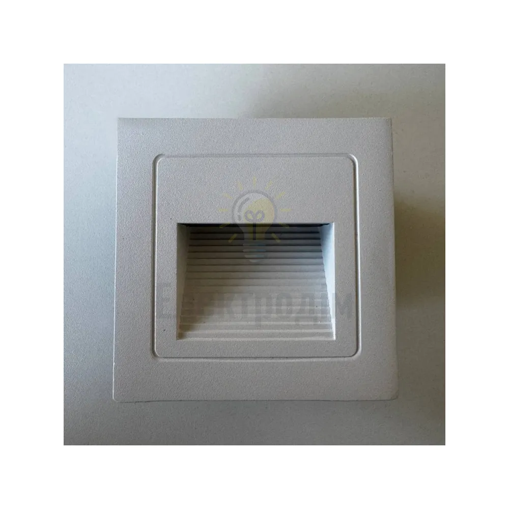 DH1010ARD 230V 3W 30Lm 3000K квадрат 85*85*49mm білий IP54 80674  - фото 1