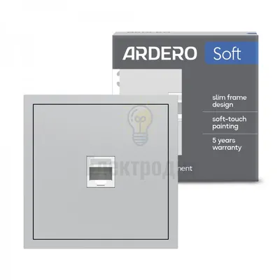 ER151PC-S розетка комп’ютерна, механізм срібло Soft 80800 — купити в Електродім