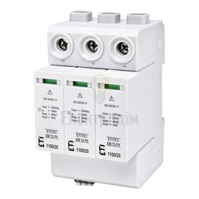 Обмежувач перенапруги ETITEC M T2 PV 1100/20 Y RC (для PV систем) 2440516 — купити в Електродім