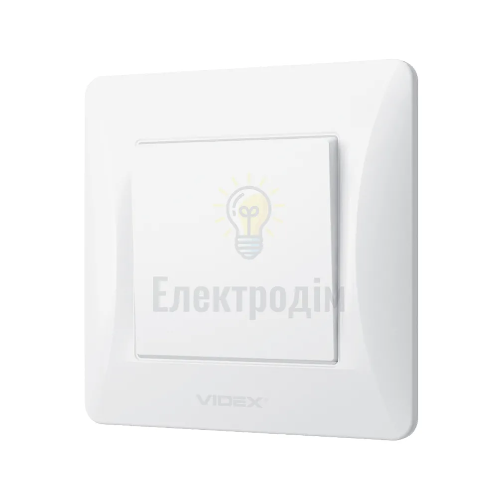 BINERA білий Вимикач внутрішній 1кл Videx VF-BNSW1-W  - фото 2