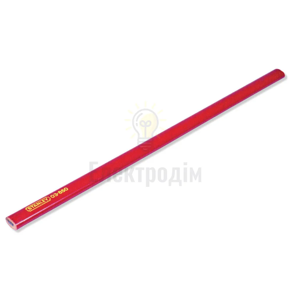Олівець столярний STANLEY : грифель 2В, L= 300 х 12 мм, червоний STHT1-72997 