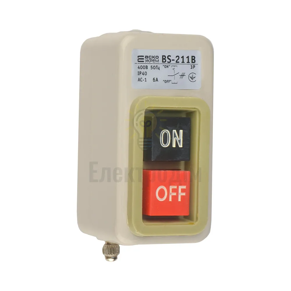 BS-211B Кнопковий виикач-розєднувач 6A A0140020209  - фото 3