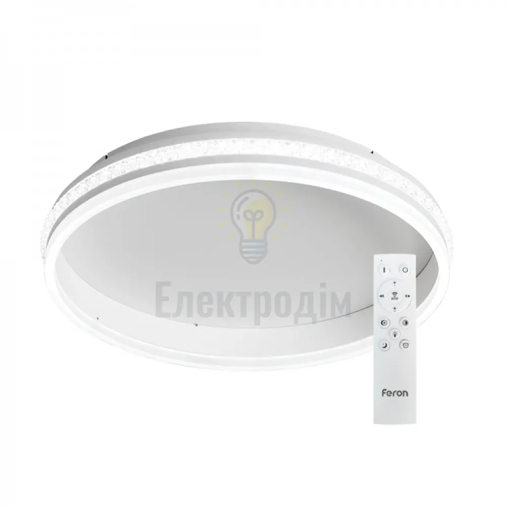 AL6600 70W круг, білий 4550Lm 2700K-6500K 400*400*80mm SHINE 40282  - фото 2
