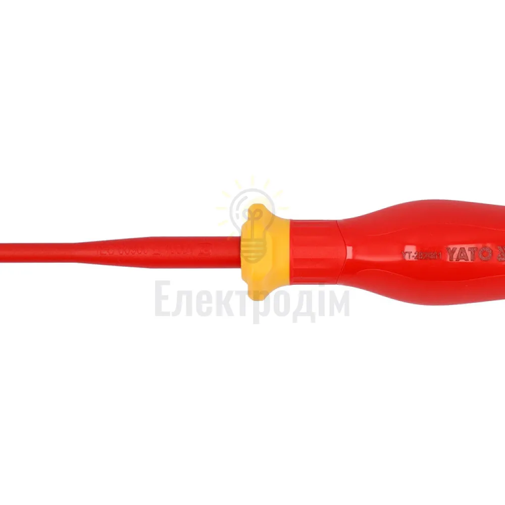 Викрутка з хрестовим шліцом діелектрична ізольована YATO SL/PH2*100/208mm YT-282661 