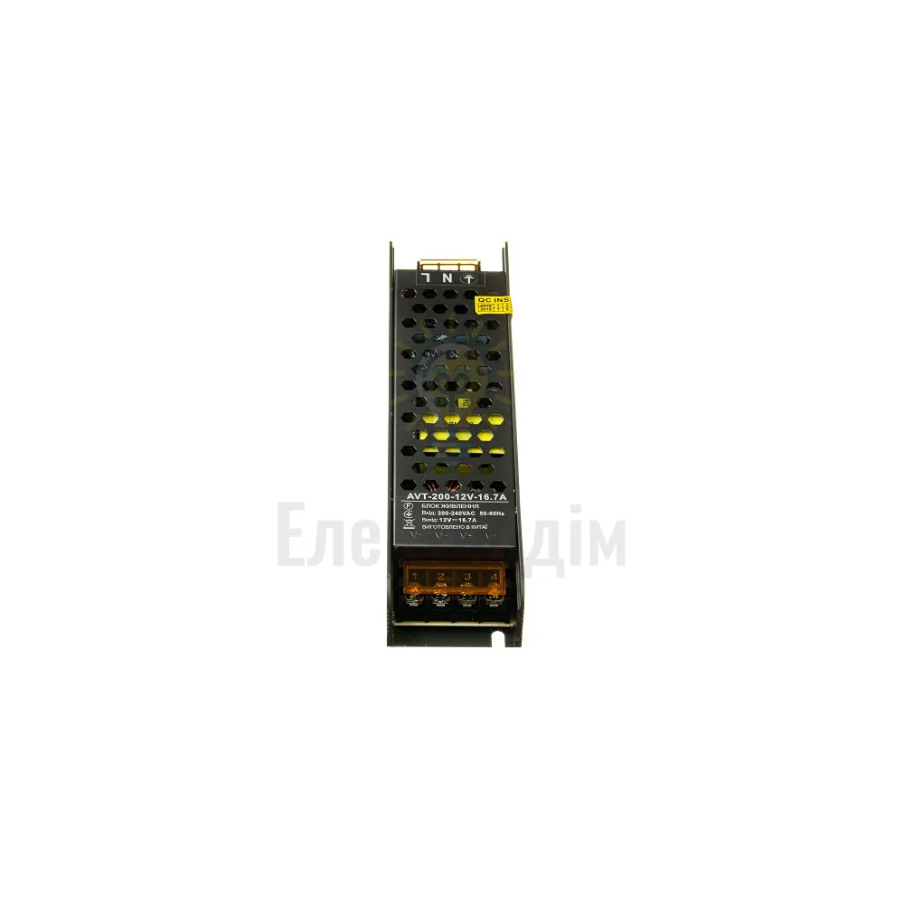 Блок  живлення 12В AVT IP20 12,5А - 150W 1019895  - фото 3