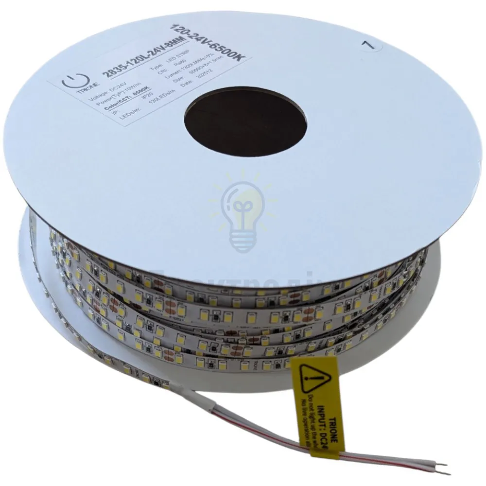 Стрічка TRIONE PREMIUM 24V - 120 LED - 10W - 6500K (50м. БУХТА) 98734 