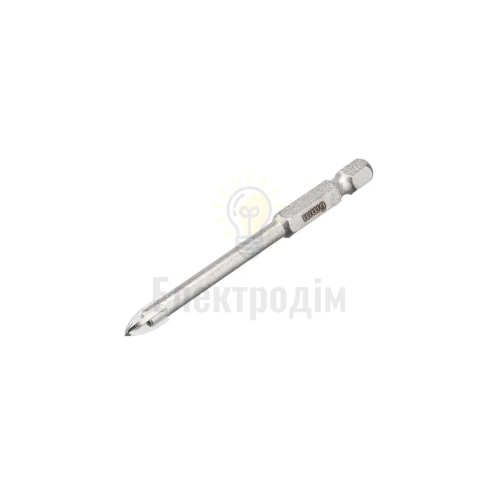 Свердло по склу та кераміці, 6 мм, HEX 1/4 INTERTOOL SD-0286 