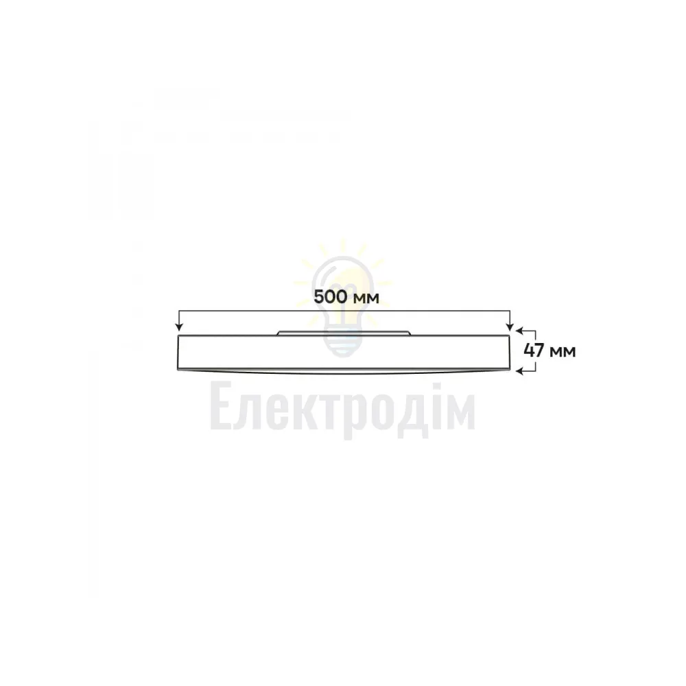 AL6087ARD 48W коло чорний 4800Lm 3000/4000/6500K 500*42mm TREND 80640  - фото 4