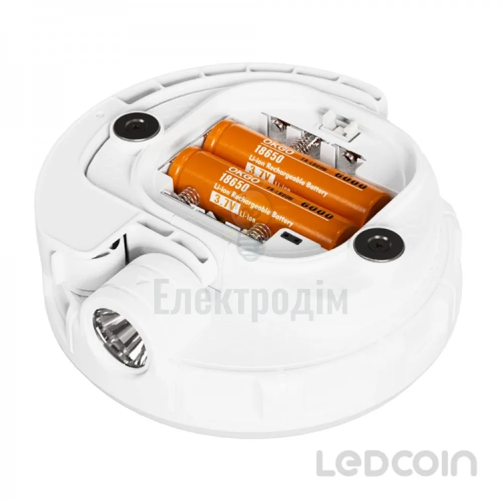 EL307 акум. світильник 11W, 138*54mm, 2*1500mAh (зм. акум. 18650), білий, LC 81167  - фото 6