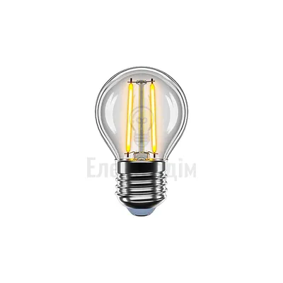 LED лампа VELMAX V-Filament-G45, 2W, E27, 4100К, 200Lm 21-41-31 — купити в Електродім