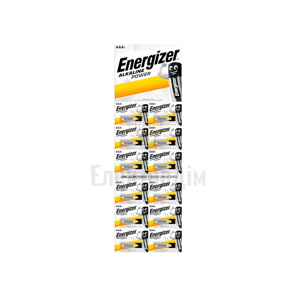 Батарейка Батарейка ENERGIZER ААА/LR03 Alk Power multiblister уп. 12шт ціна за 1 шт. 6548463 